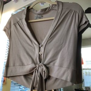 Button Crop Urban Outfitters